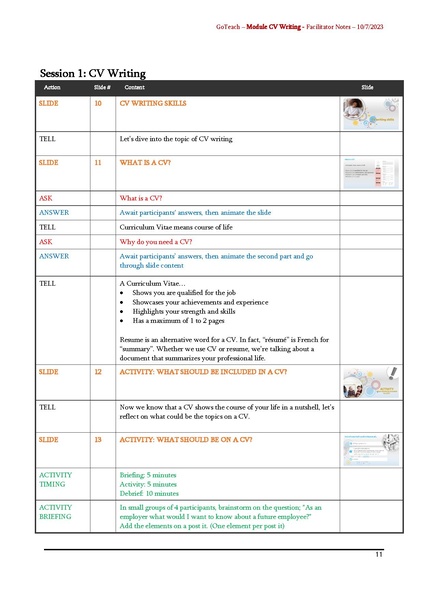 File:GoTeach CV WRITING SKILLS Facilitator Notes.pdf