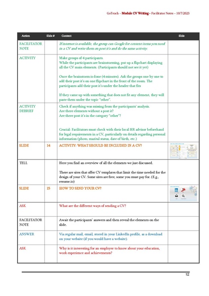 File:GoTeach CV WRITING SKILLS Facilitator Notes.pdf