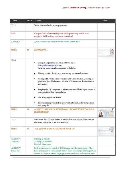 File:GoTeach CV WRITING SKILLS Facilitator Notes.pdf