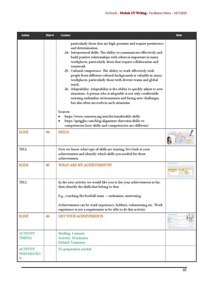 File:GoTeach CV WRITING SKILLS Facilitator Notes.pdf