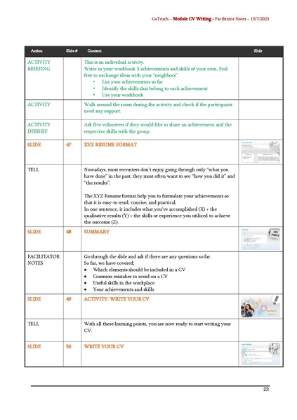 File:GoTeach CV WRITING SKILLS Facilitator Notes.pdf