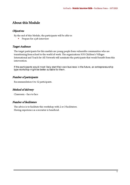 File:GoTeach INTERVIEW SKILLS Facilitator Notes.pdf